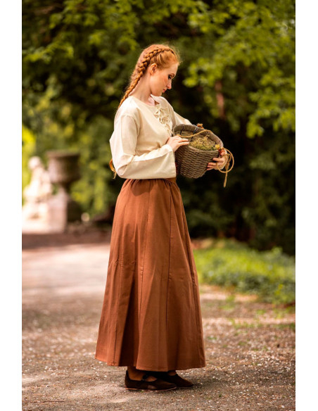 Jupe médiévale femme Tabac