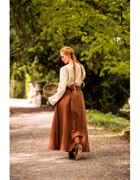 Jupe médiévale femme Tabac