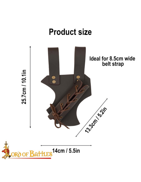 Baldric en cuir réglable pour épées...