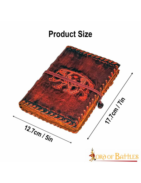 Journal médiéval en cuir du royaume...