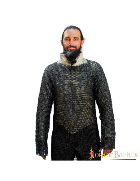 Cotte de mailles en acier doux à...