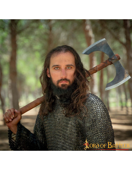 Cotte de mailles en acier doux à...