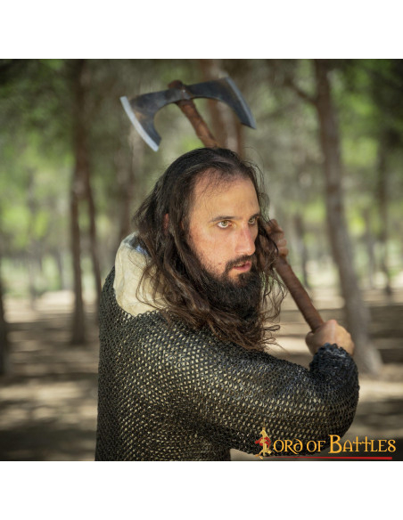 Cotte de mailles en acier doux à...