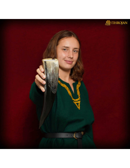 Corne à boire viking modèle loup (400...