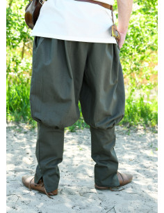Pantalons vikings modèle Olaf, vert olive 2