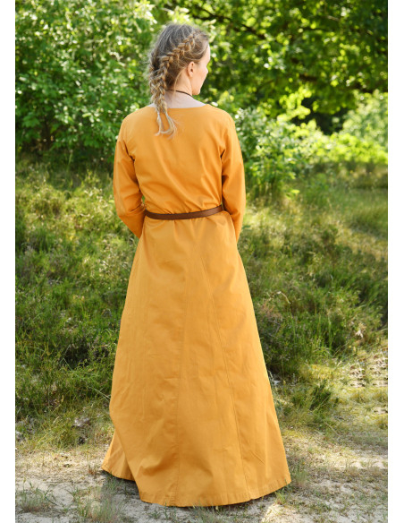 Robe viking femme modèle Milla, jaune...