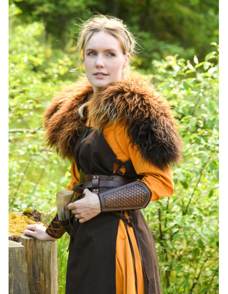 Robe viking femme modèle Milla, jaune...