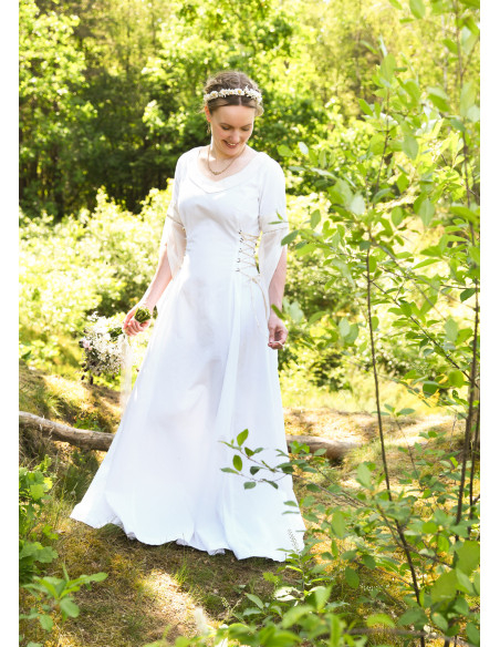 Robe de mariée médiévale avec...