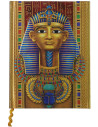Journal avec motif Pharaon égyptien (144 pages)