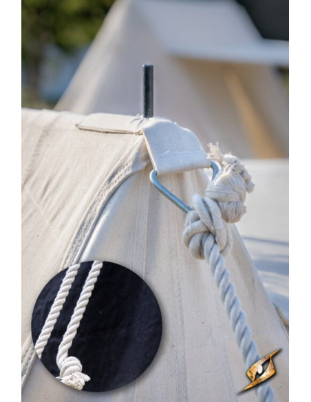 Tente médiévale noire pour guerriers...