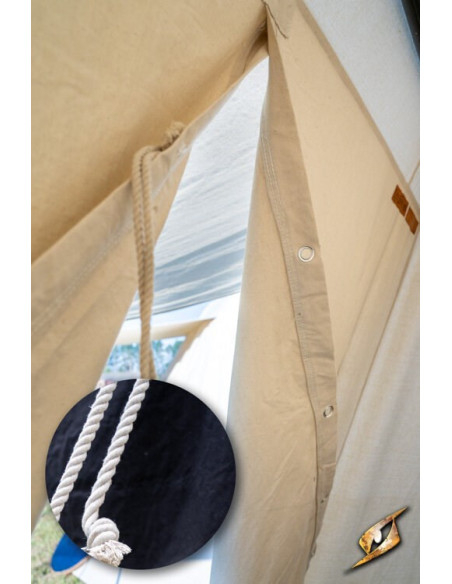 Tente médiévale noire pour guerriers...