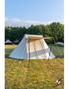 Tente médiévale naturelle pour guerrier, 3 x 5 mètres.... 2
