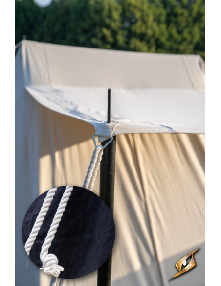 Tente médiévale noire pour guerriers,...