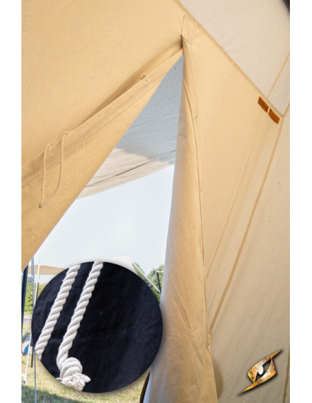 Tente médiévale noire pour guerriers,...