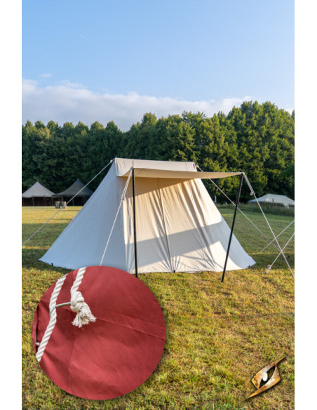 Tente médiévale rouge pour guerriers,...