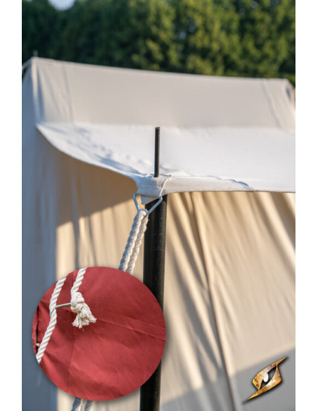 Tente médiévale rouge pour guerriers,...