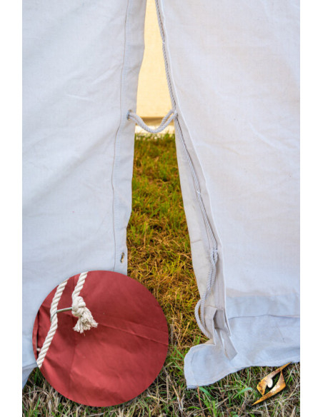 Tente médiévale rouge pour guerriers,...