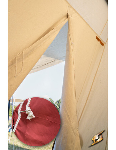 Tente médiévale rouge pour guerriers,...