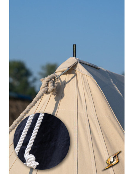 Tente médiévale noire pour guerriers,...