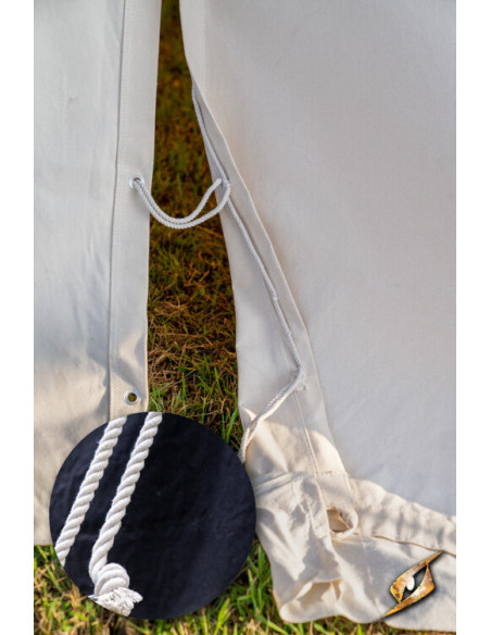 Tente médiévale noire pour guerriers,...