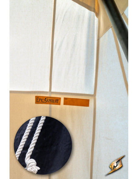 Tente médiévale noire pour guerriers,...