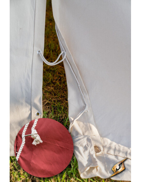 Tente médiévale rouge pour guerriers,...