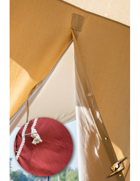 Tente médiévale rouge pour guerriers,...