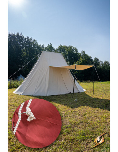 Tente médiévale rouge pour guerriers,...