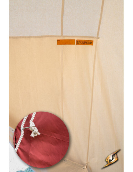 Tente médiévale rouge pour guerriers,...