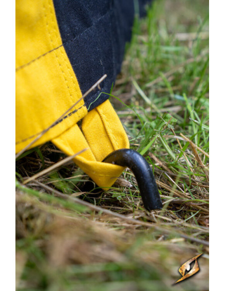 Chapiteau médiéval, noir-jaune 4 x 4...