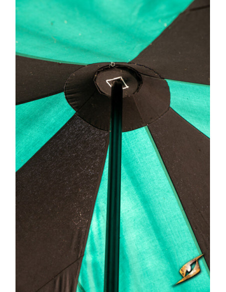 Chapiteau médiéval, noir-vert 4 x 4...