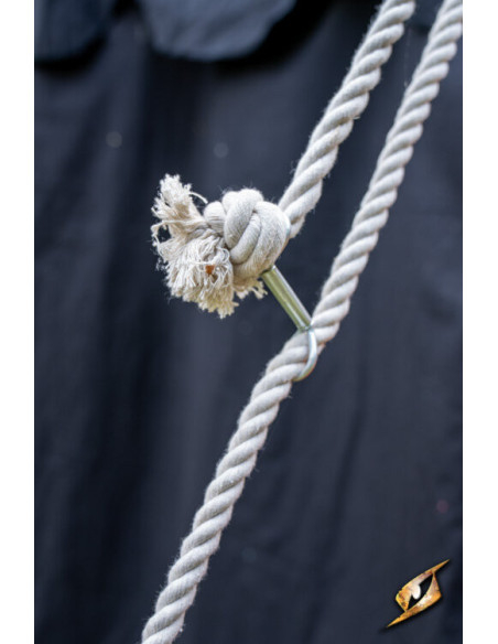 Chapiteau médiéval, noir-rouge 4 x 4...