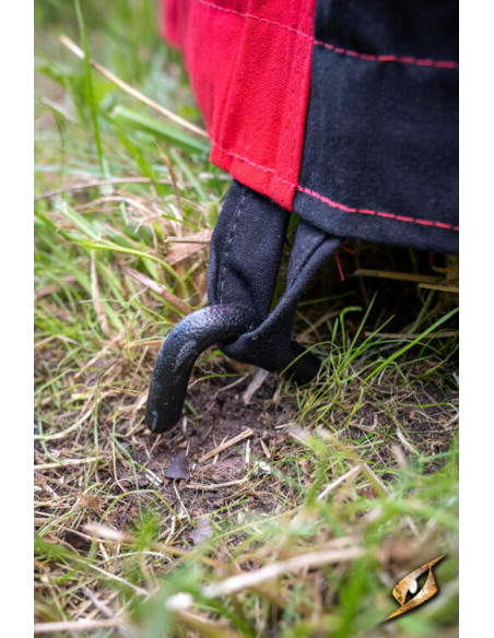 Chapiteau médiéval, noir-rouge 4 x 6...