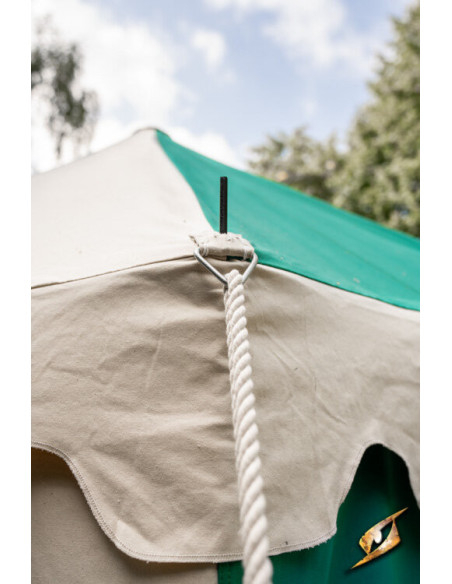 Chapiteau médiéval vert naturel 4 x 6...