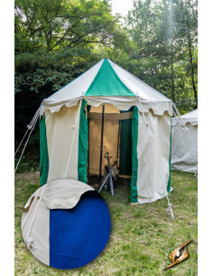 Tente médiévale pavillon, bleu naturel 3 mètres. (Version...
