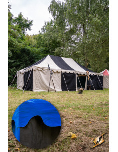 Chapiteau médiéval, noir-bleu 5 x 8 mètres. (Version...