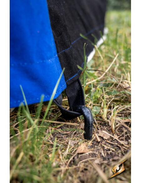 Chapiteau médiéval, noir-bleu 5 x 8...