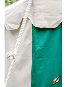 Chapiteau médiéval vert naturel 5 x 8 mètres. (Version... 2