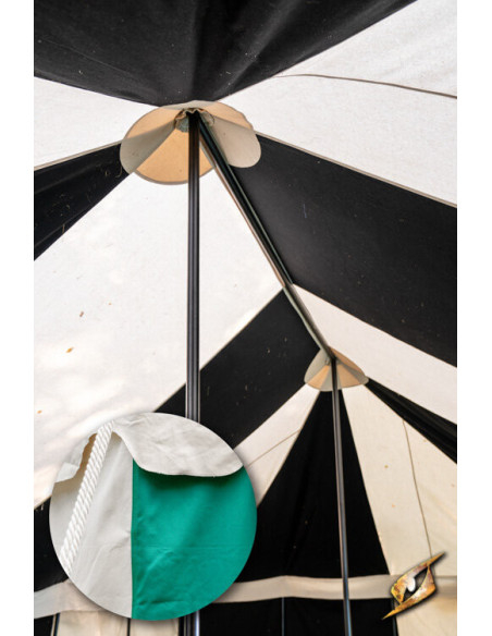 Chapiteau médiéval vert naturel 5 x 8...