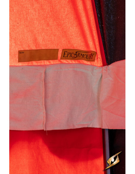 Chapiteau médiéval, noir-rouge 5 x 8...