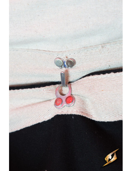 Chapiteau médiéval, noir-rouge 5 x 8...