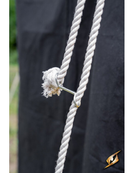 Chapiteau médiéval, noir-jaune 5 x 8...