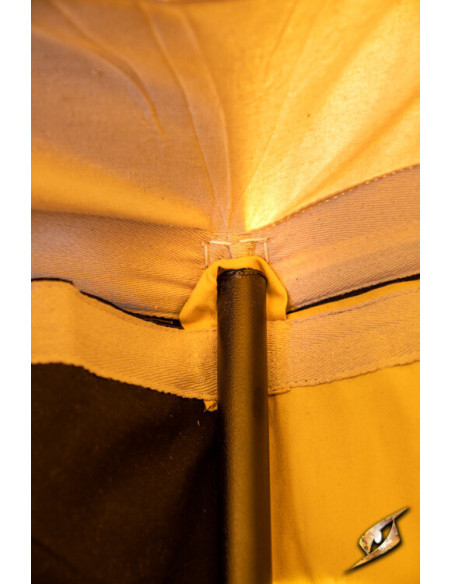 Chapiteau médiéval, noir-jaune 5 x 8...