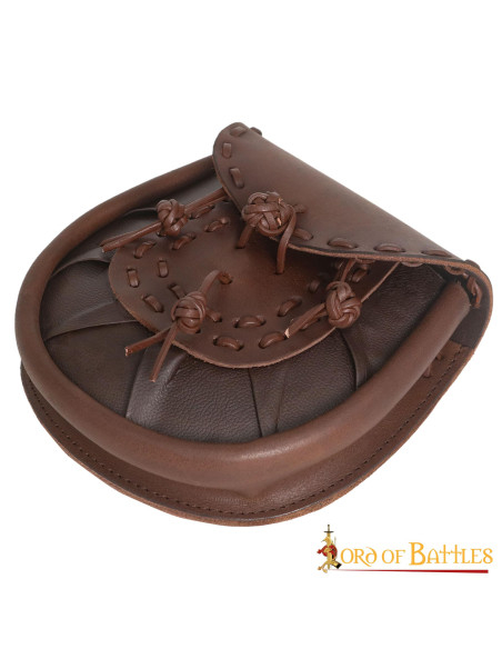 Sac banane médiéval en cuir avec...