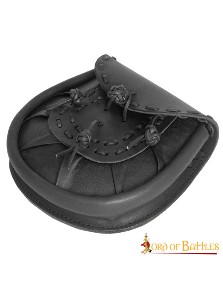 Sac banane médiéval en cuir avec...