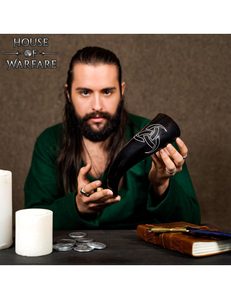 Corne à boire triple corne d'Odin