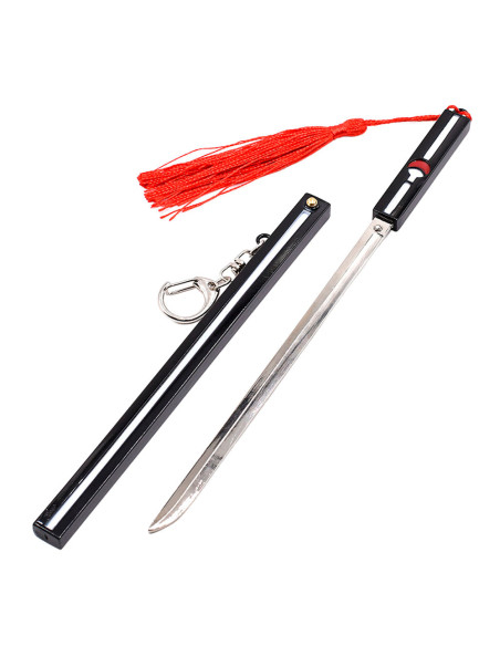 Porte-clés Sasuke Uchiha katana noir,...