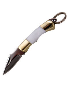 Troisième couteau miniature modèle N89-3, manche en acier...