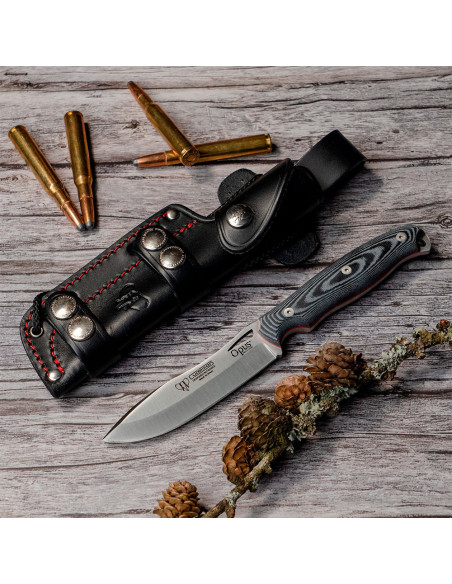 Couteau Cudeman Ness Wolf micarta noir