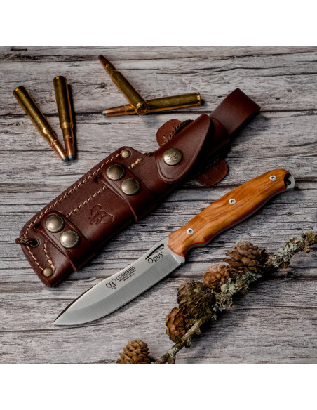 Couteau olive Cudeman Ness Wolf